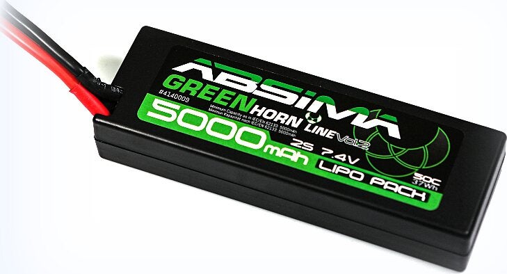 Absima Greenhorn V2 LiPo 7.4V-50C 5000 Hardcase (T-Plug)